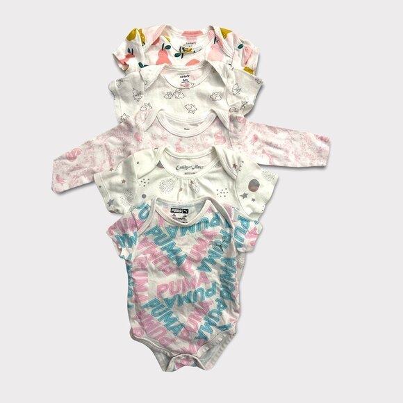 Baby Girls 3-6 Month Onsies Bodysuits Lot of 5 - Picture 8 of 9